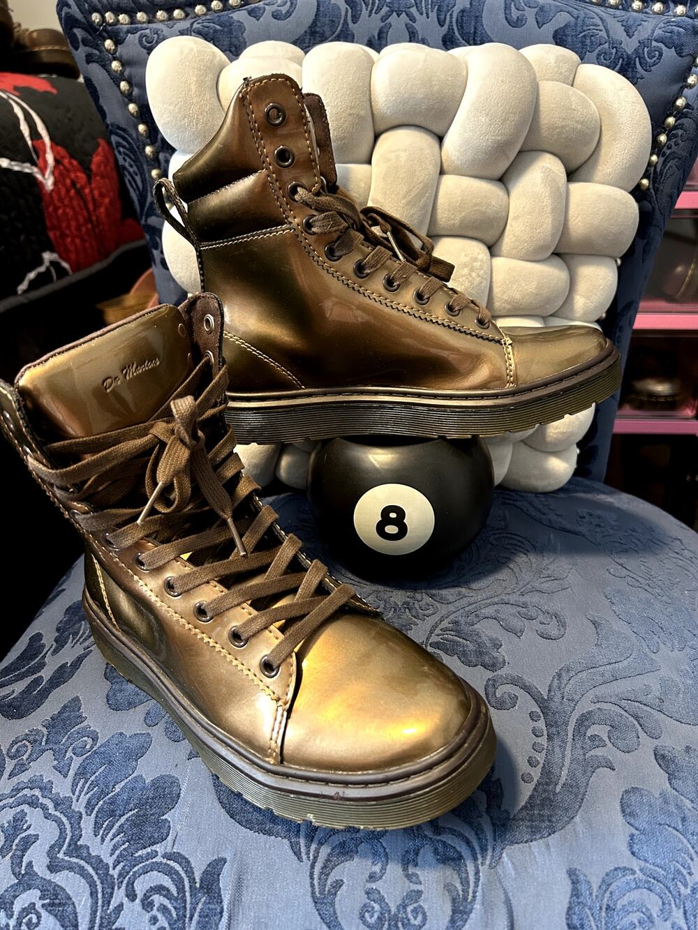 Dr. Martens Mix Bronze Gold Padded Collars size 7/EU 38